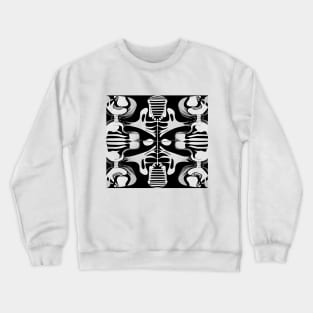 Skeleton and Bones (Black and Grey) Crewneck Sweatshirt